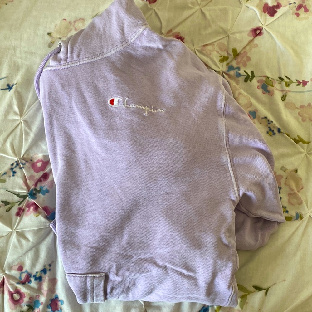 lilac champion hoodie